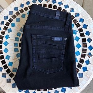 7FAMK BLACK HIGHWAIST GWENEVERE SKINNY JEANS